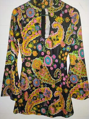 Hippy Costume S/M Dress Can Be Worn Daily Looks cute with leggings Or Tall Boots - Image 1 of 4