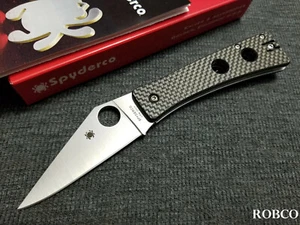 Spyderco Watu CPM-20CV Satin einfache Klinge Kohlefaser/G10 - C251CFP - Bild 1 von 7
