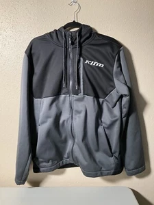 Klim Transition Hoodie Men’s Size Large Black And Gray Full Zip - Picture 1 of 5