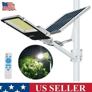 Solar Street Light Outdoor Aluminum Parking Lighting Dusk to Dawn High Bright US - Picture 1 of 15