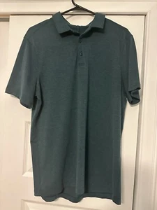 Lululemon Hemd Herren Large Grün Evolution Polo Active Stretch Freizeithemd - Bild 1 von 5