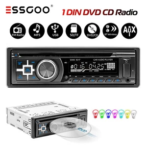 1DIN Car Stereo DVD Radio Bluetooth Handsfree SD/USB/AUX/FM MP3 Player In-dash - Picture 1 of 12