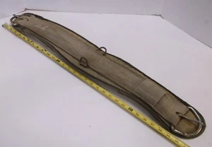 32" AS-IS VINTAGE TUFFY DOUBLE R CANVAS WESTERN SADDLE CINCH, WESTERN DECOR - Picture 1 of 9