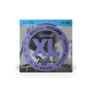 D'Addario EXL115 Regular Medium Nickel Wound Electric Set Guitar Strings .11-.49 - Picture 1 of 5
