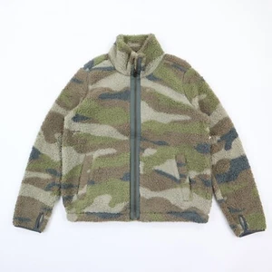 Chaqueta con cremallera completa Old Navy para niños suave difusa polar camuflada talla M mediana - $40 nueva con etiquetas - Imagen 1 de 7