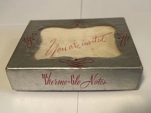 Vintage Mid Century Thermo Glo You Are Invited Invitation Pack of 8 - Picture 1 of 11