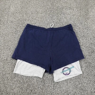 Pantalones Cortos Nascar Para Hombre M Azul Gris Tultex Cordón Sudor Wilkesboro NC Carreras Años 90 Foto 1 de 4