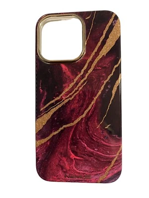 Nemus iPhone 13 Pro Case Eco Friendly Marble Purple and Gold - Image 1 of 4