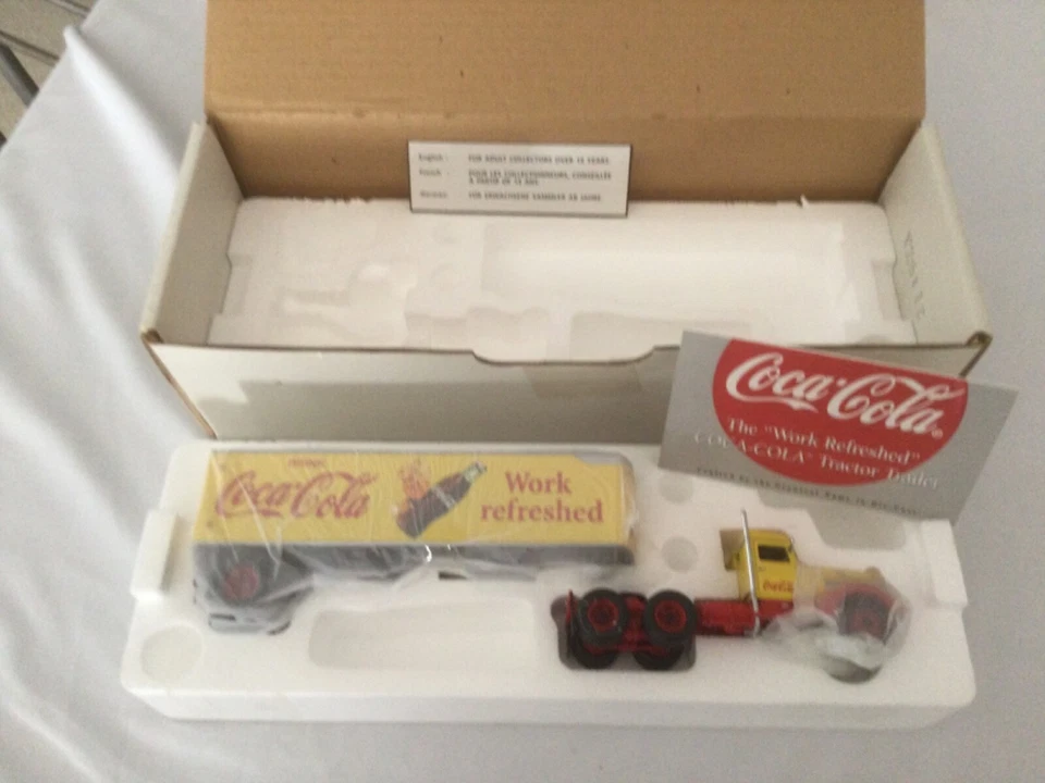 Matchbox Exclusive Edition "Work Refreshed" COCA-COLA Tractor Trailer Peterbilt - Image 1 of 4
