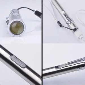 Mini Flashlight Pocket Lamp LED Light Torch Travel Sports+USB Outdo Charger US.0