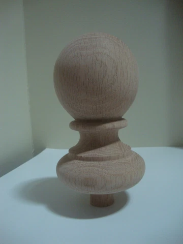 WOOD FINIAL UNFINISHED FOR NEWEL POST FINIAL OR CAP  Finial #38.15 Cover
