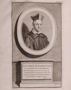 1704 Peter Van der Aa Ritratto Giuseppe Ripamonti Iosephus Ripamontius Tegnone - Foto 1 di 3