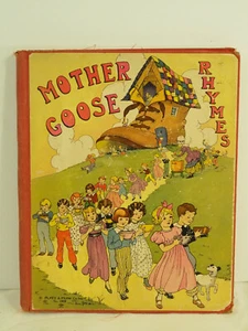 Mother Goose Rhymes Book Platt & Munk Co. NY No. 100B classic color - Imagen 1 de 11