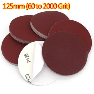 Dia 125mm Self Adhesive Sanding Discs 60-2000 Grit Hook and Loop Sand Paper USA - Picture 1 of 6