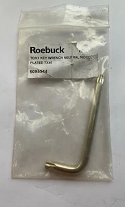Roebuck Torx Key Wrench Nickle Plated TX40 L Shaped - Picture 1 of 3