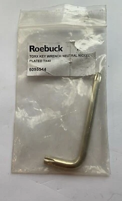 Roebuck Torx Key Wrench Nickle Plated TX40 L Shaped