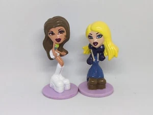 RARE Vintage Lot Of 2 Bakery Crafts Bratz Cake Topper Figures 2004 Kids Toy Girl - Picture 1 of 3