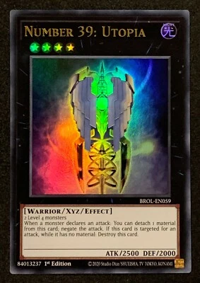 Number 39: Utopia | BROL-EN059 | Ultra Rare | 1st Edition | YuGiOh TCG - Image 1 of 3
