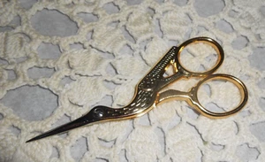 Kranich Storch Vogelschere Nähen Stickschere Italien 3,5" L - Bild 1 von 4
