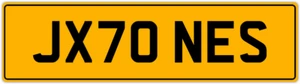 JANE JANES JONES JANEY JANINE JAN PRIVATE REGISTRATION CAR NUMBER PLATE JX70 NES - Picture 1 of 4