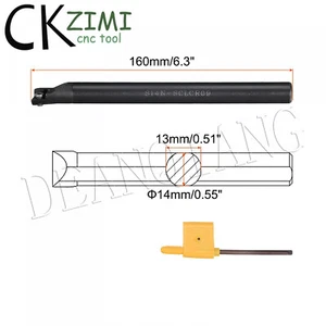 95° S14N-SCLCR09 14mm CNC Indexable Boring Bar Turning Tool Holder For CCMT09T3 - Picture 1 of 5