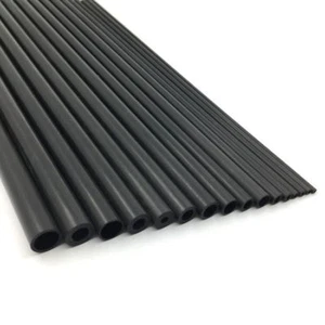 Carbon Fiber Tube Round 2/3/4/5/6/7/8mm-10mm OD 200mm & 400mm long - Picture 1 of 2