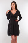 Classic & Sensible Women's Dress V Neck Long Sleeve Tunic Sizes 8-18 Y8467