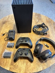 Xbox Series X with 2 Controllers, Charger, And Turtle Beach Headset