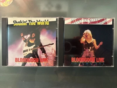 Bloodgood Live volume one and two CDs 1990 Shakin The World & Alive in America - Image 1 of 4