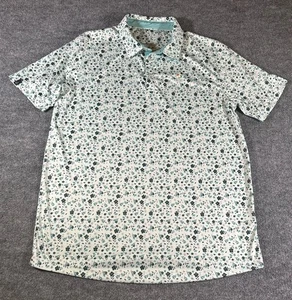 Swannies Men’s XL Green Floral Geomteric AOP Bay Hill Golf Course Excellent - Picture 1 of 9