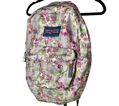 Mochila JanSport SuperBreak Floral Estampado Rosa Mochila Gris Rosa JS00T50K OS Foto 1 de 4