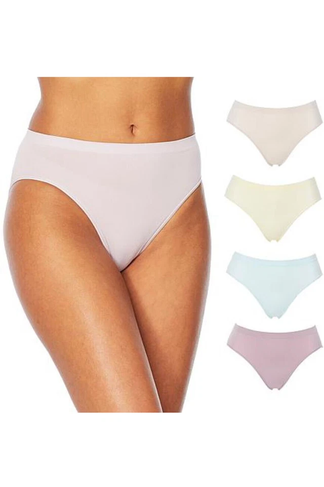 Rhonda Shear 4-pack Original Ahh Panty Seafoam/Lilac/Yellow/Peach - Image 1 of 1