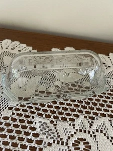 Anchor Hocking Savannah Butter Dish Clear Glass Butter Dish - Picture 1 of 6