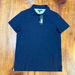 NUEVO Polo Banana Republic Para Hombre Medio Rendimiento Piqué Azul Marino Algodón H3-19 - Imagen 1 de 5