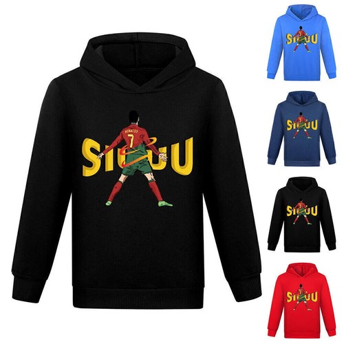 VETEMENTS ��Calcio #7 Felpa con Cappuccio per Ragazze Ragazzi Felpa Hoodie Pullover Abbigliamento