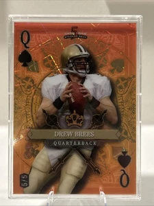 5/5 - 2024 Wild Card DREW BREES 5 Card Draw QUEEN OF SPADES #SDPS-DBN - Picture 1 of 2