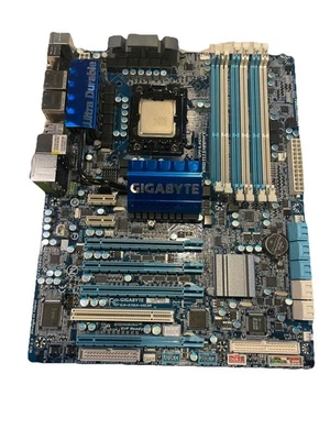 GIGABYTE GA-X58A-UD3R Motherboard W/ CPU 3 Channel DDR3 RAM, 6GB /SATA2, Rev 2.0 - Image 1 of 4