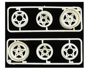 New Tamiya Hornet, Frog, Grasshopper "R Parts" Rear Wheels Part Tree (0555067) - Picture 1 of 1