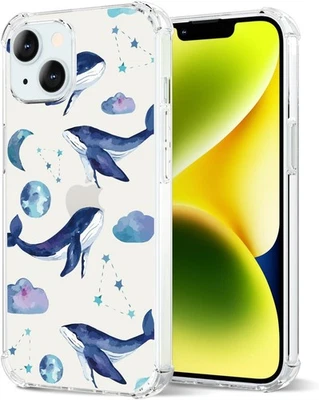 Phone Case for iPhone 14, Anime-Style Printed Design, TPU Four airbag Bumper - Image 1 of 4