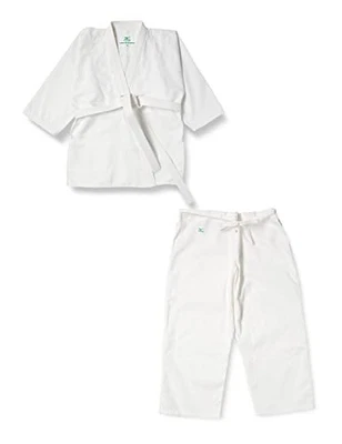 Conjunto Chaqueta Pantalones Cinturón Mizuno Judo Gi Aiko Talla 2 (57.5–61.8") Uniforme Blanco Foto 1 de 4