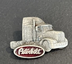 Metall Peterbilt Trucker Truck Fahrer Halb Mütze Anstecknadel Pinback Vintage 1992 - Bild 1 von 6