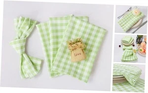 Set tovaglioli in stoffa a quadri bufalo verde 20x20 20" x 20" (set di 4) come nuovi - Foto 1 di 7