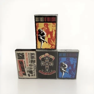 4 Guns N Roses Cassettes 80’s Glam rock Appetite Use Your Illusions Lies L12 - Picture 1 of 6