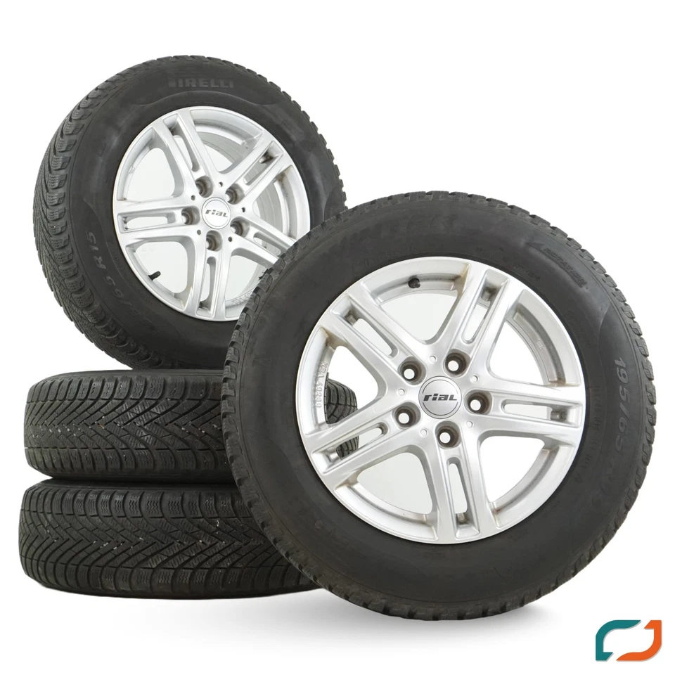 Winterräder Seat Leon 5F Skoda Octavia 5E VW Caddy 2K Winterreifen Rial 15 Zoll - Bild 1 von 4