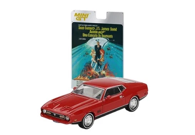 Mini-GT 1:64 FORD MUSTANG MACH2 UNA CASCATA DI DIAMANTI 007 JAMES BOND ITA 1971 - Immagine 1 di 4