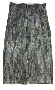 Pantalones holgados camuflados a rayas de tigre vintage de los 90 para hombre talla 36x28 militar ejército caza - Imagen 1 de 12