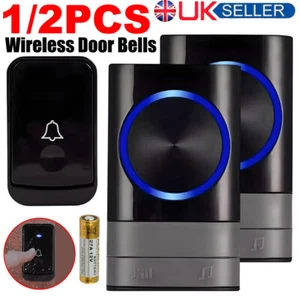 Wireless Door Bells Waterproof 1000ft Long Range Plug in Home Cordless Doorbell - Picture 1 of 18