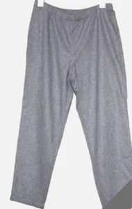 Eleen Fisher grau 100 % weiche Wolle Flanell spitz zulaufende Knöchelhose Größe: M/M - Bild 1 von 3