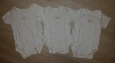 C&A Baby Body Set kurzarm Neutral (3 St.) Weiß mit Bärchen - Gr. 68 - Bild 1 von 4