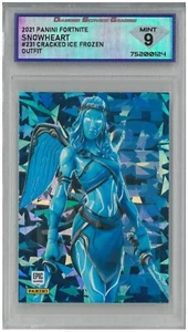 2021 Panini Fortnite SNOWHEART #231 Cracked Ice Frozen Outfit💎 DSG 9 Mint - Bild 1 von 2